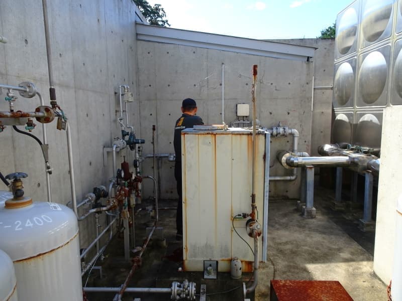 ガスボンベメンテナンス対応