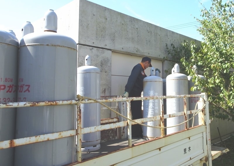 ガスボンベ配送体制